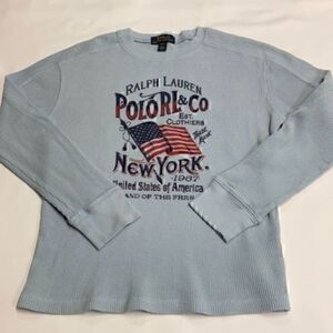 Polo by Ralph Lauren boys long sleeve casual shirt. Size medium.